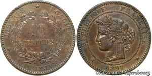S122 France 10 Centimes Cérès 1897 A Paris -> Faire Offre