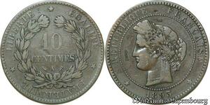 S125 France 10 Centimes Cérès 1893 A Paris -> Faire Offre