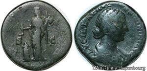 S164 Sestertius Lucilla (163-169/181) Lycillae Avg - Antonini Avg F Vesta