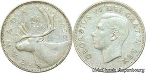 S192 Canada 25 Cents Elizabeth II 1964 Silver -> Faire Offre