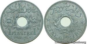 S283 Lebanon 1 Piastre 1940 AU Superbe -> Make offer