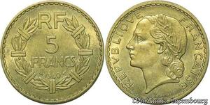 S310 France 5 Francs Lavrillier 1940 Superbe -> Faire Offre