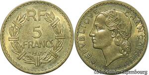 S311 France 5 Francs Lavrillier 1945 Superbe Splendide -> Faire Offre