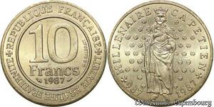 S314 France 10 Francs Capétien 1987 FDC -> Faire Offre