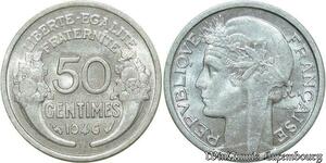 S331 France 50 Centimes Morlon 1946 B Beaumont Le Roger FDC -> Faire Offre