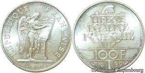 S353 France 100 Francs Dupré 1989 Argent Silver FDC -> Faire Offre