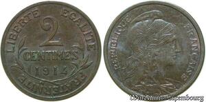 S358 France 2 Centimes Dupuis 1914 Superbe ++ -> Faire Offre