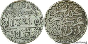 S394 Maroc Londres 1 Dirham Abd al-Aziz 1321 AH 1903 Silver -> Make offer