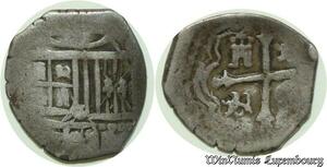 S396 Spain 1 Real Toledo Philippe II or III 1556-1598 Mint Silver