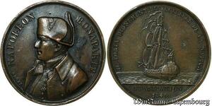 S411 France Rare Médaille Napoléon I Translation Les Os de Saint Hélène 1840 Rogat