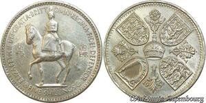 S533 United Kingdom 5 Schillings Sacre Elizabeth II 1953 UNC -&gt; Make offer