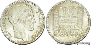 S561 France 10 Francs Turin 1934 Argent Silver Quasi SUP -> Faire Offre