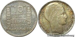 S563 France 10 Francs Turin 1929 Argent Silver FDC -> Faire Offre