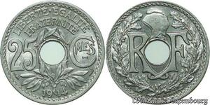 S571 France 25 Centimes Lindauer 1914 Souligné SPL -> Faire Offre