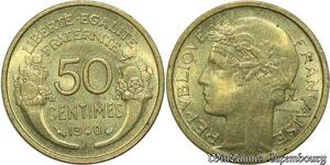 S575 France 50 Centimes Morlon 1940 SPL -> Faire Offre