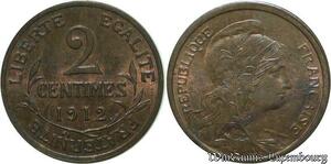 S583 France 2 Centimes Dupuis 1912 SUP+ -> Faire Offre