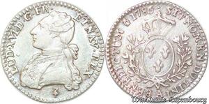 S721 France Rare 1/10 Ecu Louis XVI 1786 A Paris Argent Superbe ! -> Faire Offre