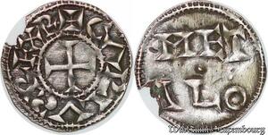 S728 France Charles le Simple Denier Melle Superbe -> Faire Offre