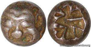 S734 Mysia Parion Drachme Facing Gorgone Inches Square 500-400 BC Silver