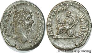 S745 Italy Denier Septimius Severus A.D.193-211 Rome mint Silver SUP