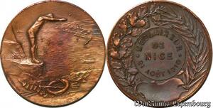 S952 France Médaille L'éclaireur de Nice 21 Août 1910 Alpes Maritimes ->Faire Offre