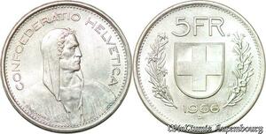 S997 Switzerland 2 Francs Helvetia 1967 Argent Silver -> Faire Offre