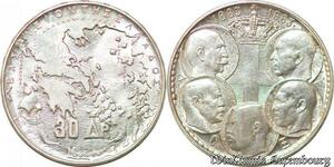 S1061 Greece 30 Drachmai Paul I 1963 Argent Silver -> Faire Offre