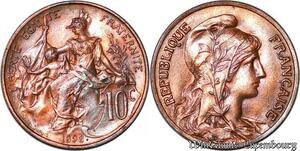 S1077 France 10 Centimes Dupuis 1898 Splendide Fleur de Coin -> Faire Offre