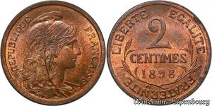 S1086 France 2 Centimes Dupuis 1898 Splendide -> Faire Offre