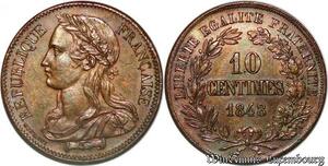 S1090 France 10 Centimes Essai Concours de Montagny 1848 SUP -> Faire Offre