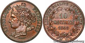 S1091 France 10 Centimes Essai Concours de Domard 1848 SUP -> Faire Offre