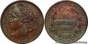 S1093 France  10 Centimes Essai Concours de Domard 1848 SPL -> Faire Offre