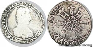 S1122 France Rare Béarn seigneurie Franc Henri II Franc 158 [?] Pau Argent -> Faire Offre