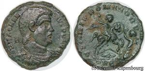 S1481 Rare Centenionalis Magnentius Trèves Treveri Gloria Romanorum TRP SUP