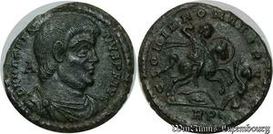 S1484 Rare Centenionalis Magnentius Trèves Treveri Gloria Romanorum TRP SUP