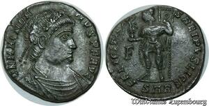 S1492 Très Rare Denier Magnentivs felicitas reipvblice F SAB Superbe