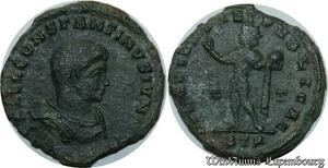 S1494 Follis Constantino II Treveris Claritas Rei Pvblicae Mtr Treveri 337-340