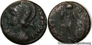 S1522 Empire Romain Roman Nummus Casqué gauche Polis A identifier ->Make offer