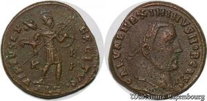 S1547 Rare Follis Maximian Virtvs Exercitvs Mars Trophy Alexandria Ric 199A