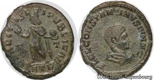 S1554 Follis Constantin I Caesar 317 - 337 Claritas Rei Pvblicae Atr
