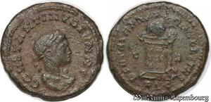 S1570 Nummus Constantin I Lugdunum Beata Tranqvillitas Vot/Is/XX Plc