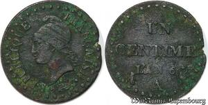 S1678 France 1 Centime Dupré an 6 A Paris 36 points /36 points -> Faire Offre