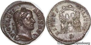 S1780 Argenteus TrI 295-297 Diocletianvs Avg - Virtvs Militvm - D ! Au