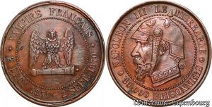 S1814 France Satirique 5 Centimes 1870 Bataille de Sedan Vampire SPL