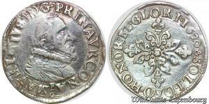 S1830 France Maurice de Nassau 1618-1625 1/2 franc 1620 Argent Silver -> FO