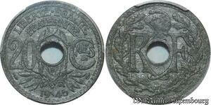 S1851 Très Rare France 20 Centimes Lindauer 1945 B PCGS MS63 Splendide