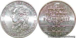 S1883 France 100 Francs Égalité La Fayette 1987 Fdc Argent Silver - Faire Offre