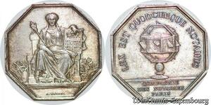 S1884 France Jeton Louis-Philippe 1773 1850 Compagnie notaires Boel Paris