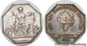 S1885 France Jeton Louis-Philippe 1773 1850 Compagnie notaires Boel Paris Silver - Faire Offre