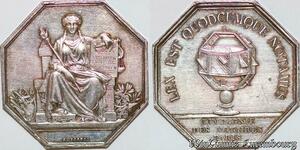 S1887 France Jeton Louis-Philippe 1773 1850 Compagnie notaires Boel Paris Silver